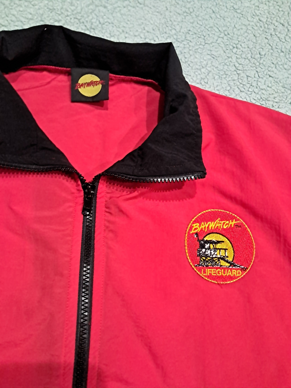 Vintage 1996 Baywatch Lifeguard Windbreaker Jacket OneSize